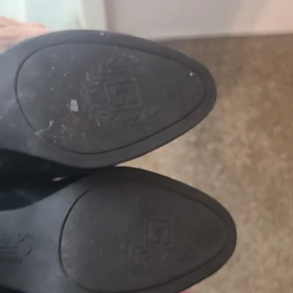 Chaps Candence Black Suede Leather Boots - Picture 6 of 10